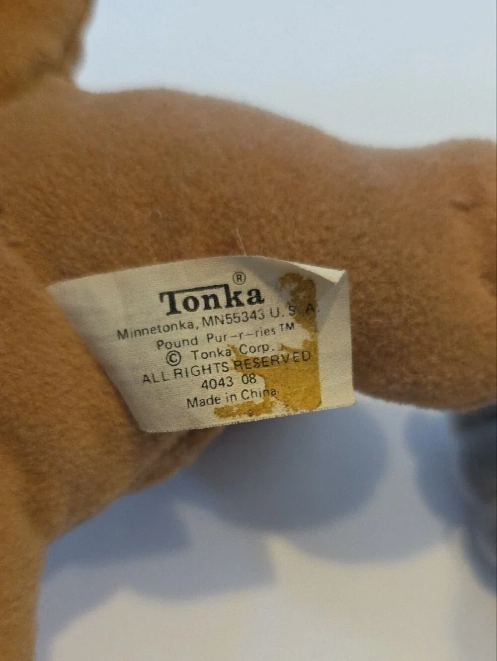 Vintage Tonka Pound Puppies Pound Purries Cat Plush Lot 2 Tan Gray Tabby 80s Kid